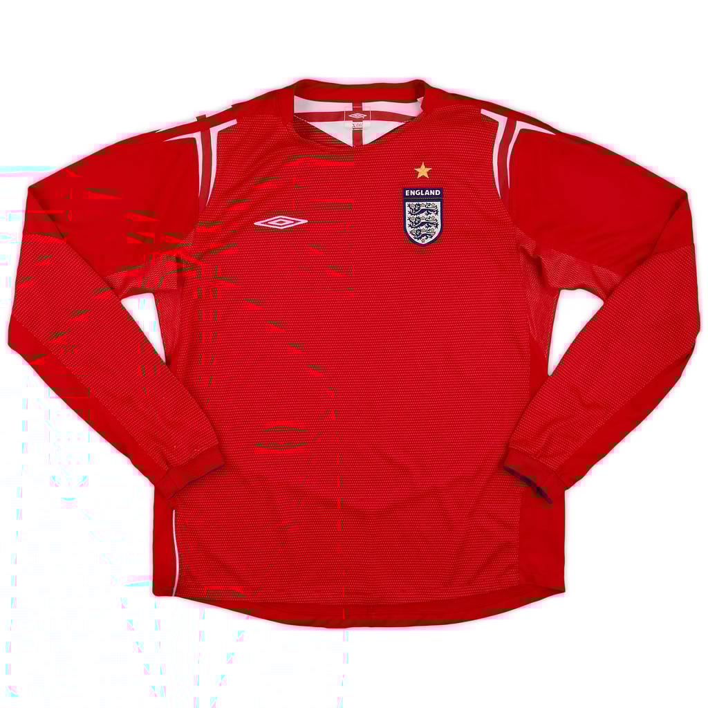 2004-06 England Away L/S Shirt - 8/10 - (Women's M)