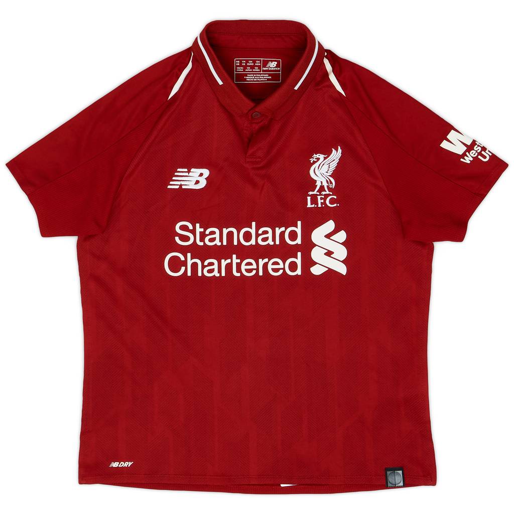 2018-19 Liverpool Home Shirt - 9/10 - (M.Boys)