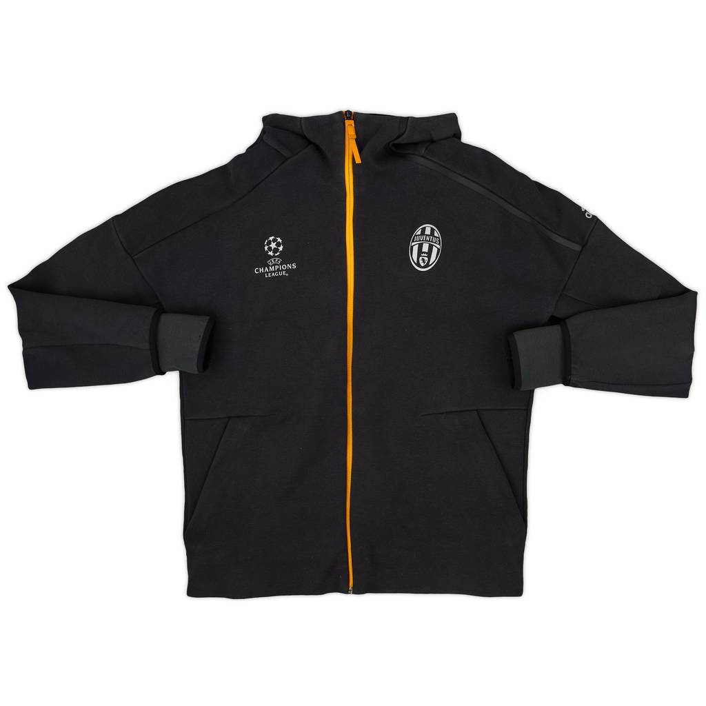2016-17 Juventus adidas CL Hooded Track Jacket - 8/10 - (L)