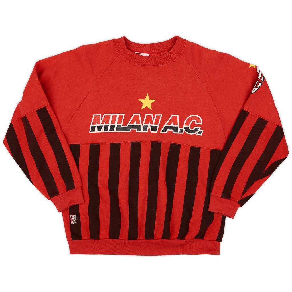 1990-91 AC Milan Le Felpe Dei Grandi Club Sweat Top - 6/10 - (M)