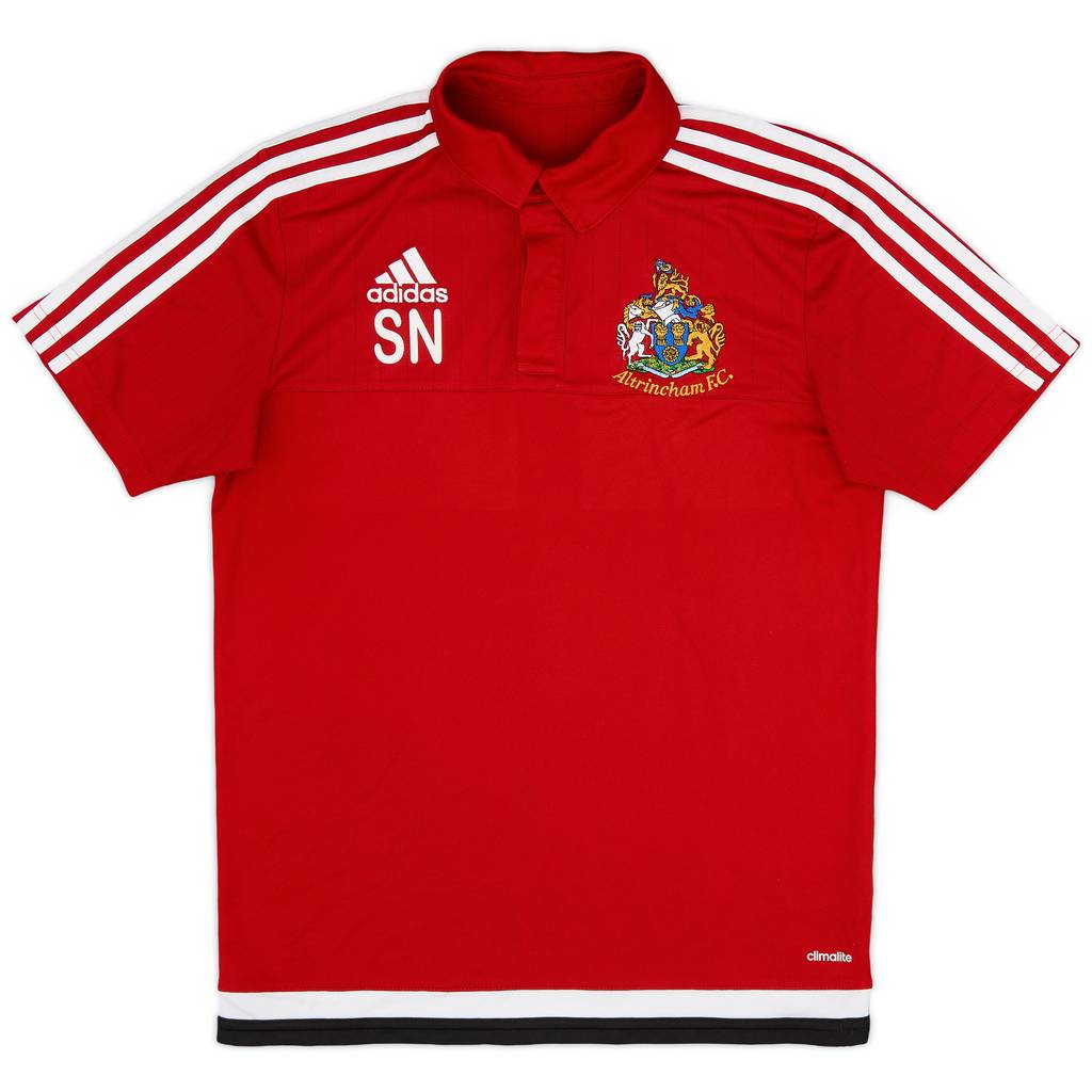 2016-17 Altrincham Staff Issue adidas Polo Shirt SN - 8/10 - (S)