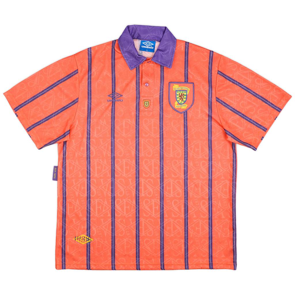 1993-95 Scotland Away Shirt - 8/10 - (XL)