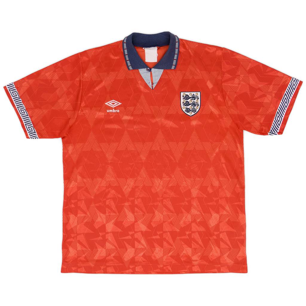1990-93 England Away Shirt - 7/10 - (XL)