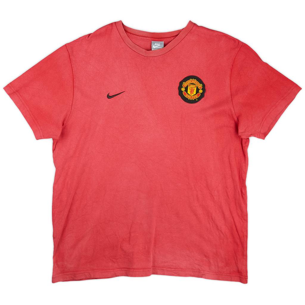 2009-10 Manchester United Nike Cotton Tee - 6/10 - (XL)