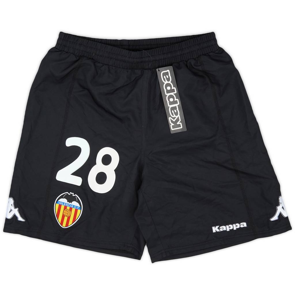 2009-10 Valencia Player Issue Home Shorts #28 (S)