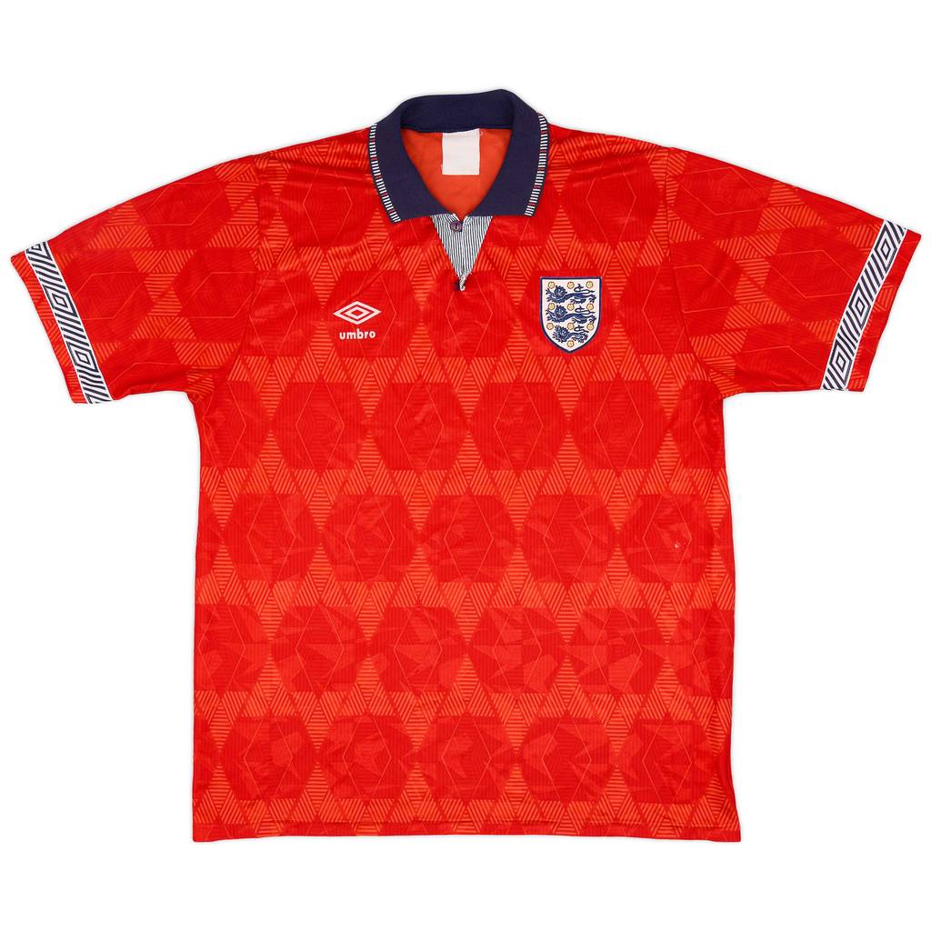 1990-93 England Away Shirt - 8/10 - (L)