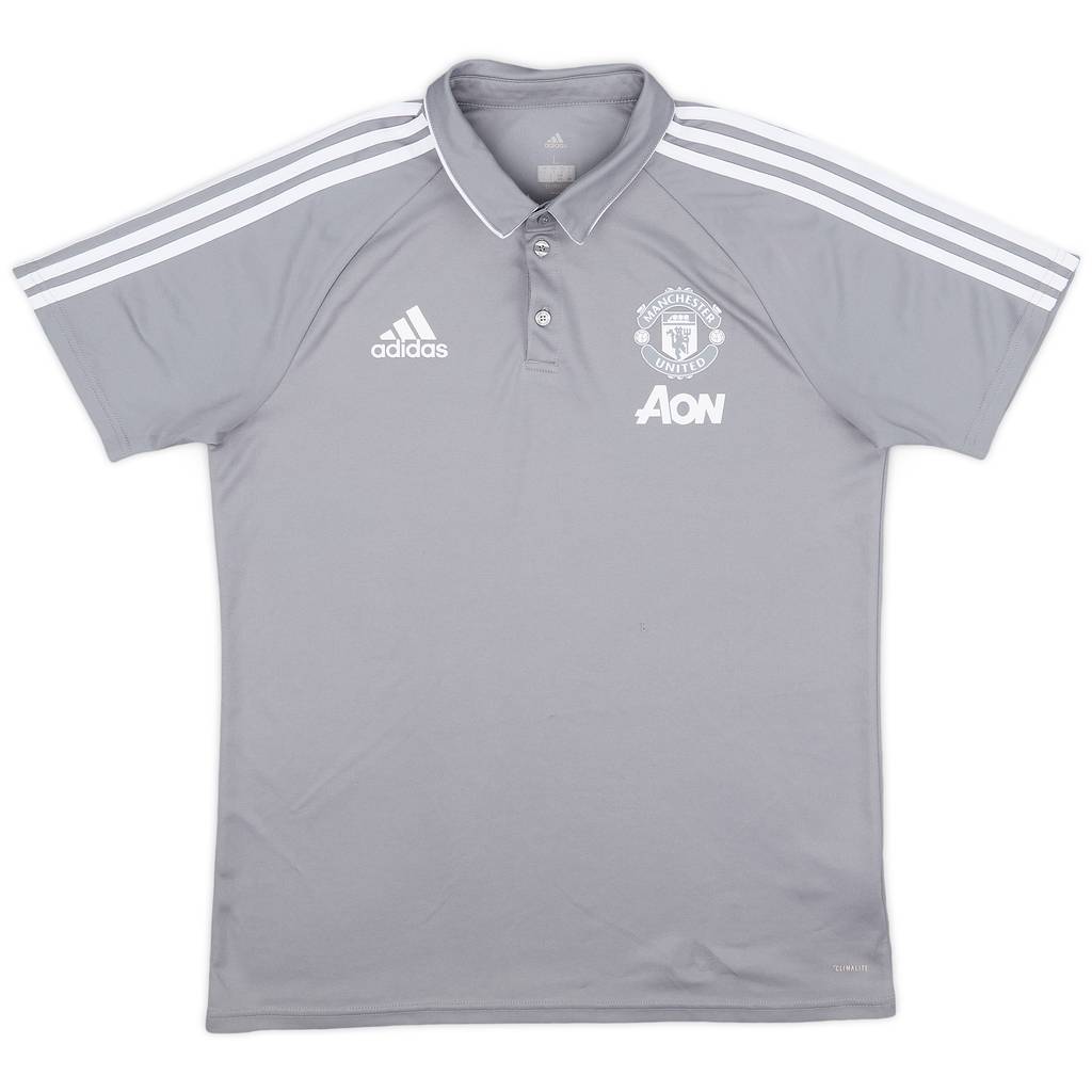 2017-18 Manchester United adidas Polo Shirt - 9/10 - (L)