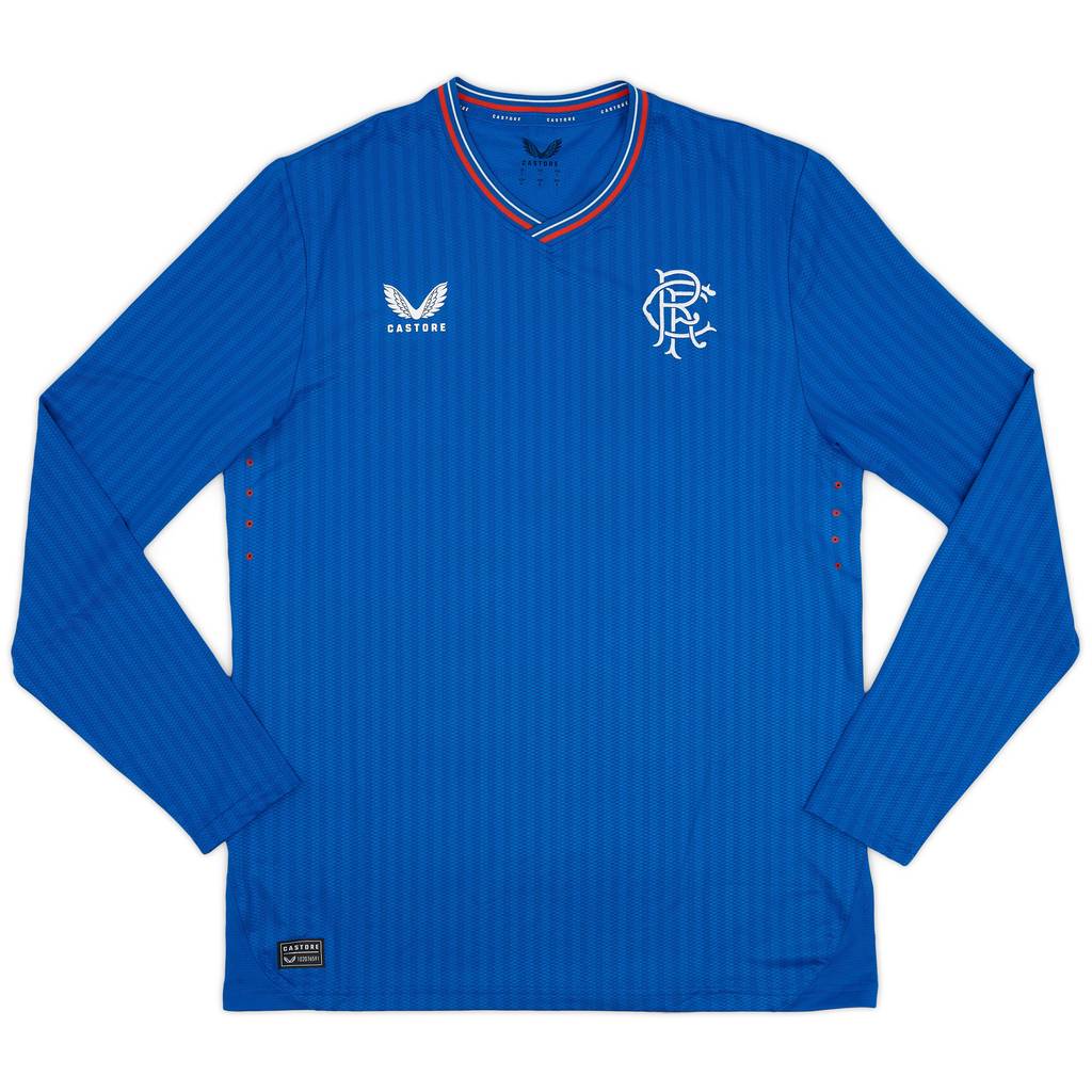 2023-24 Rangers Authentic Home L/S Shirt - 9/10 - (L)