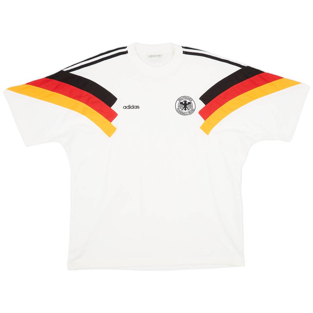 1992-94 Germany adidas Cotton Tee - 8/10 - (XL)