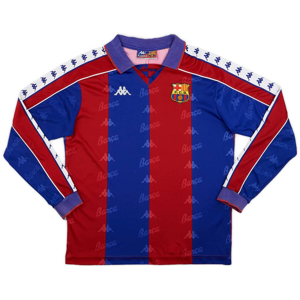 1992-95 Barcelona Home L/S Shirt - 6/10 - (M)