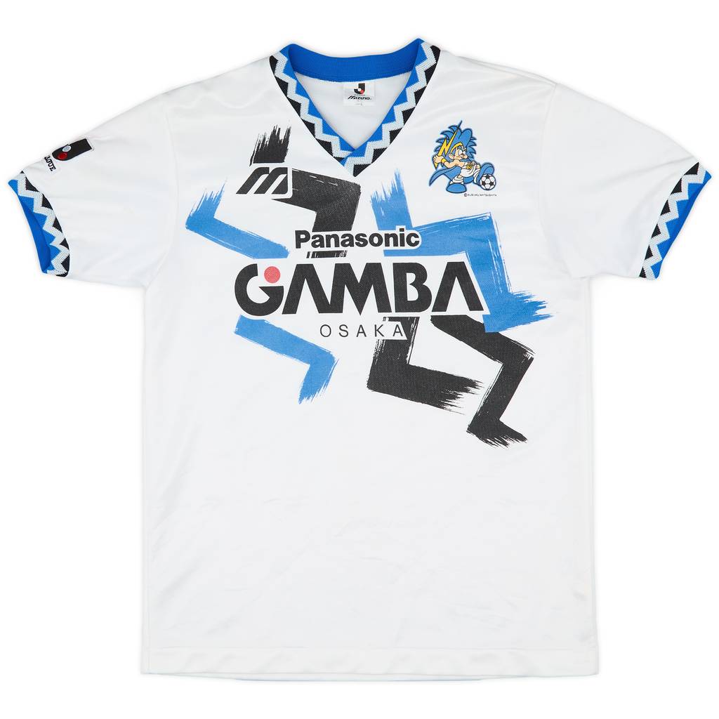 1993-95 Gamba Osaka Mizuno Training Shirt - 7/10 - (M)