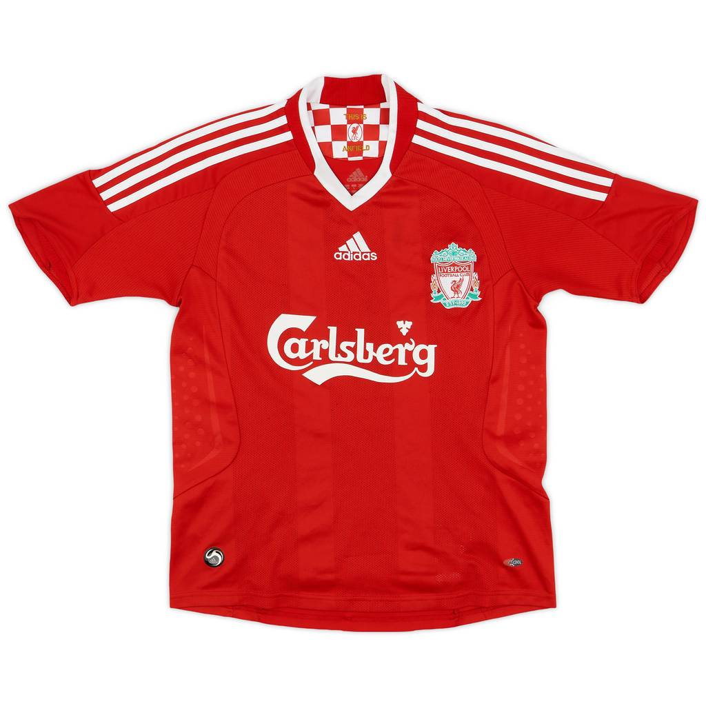 2008-10 Liverpool Home Shirt - 7/10 - (L.Boys)