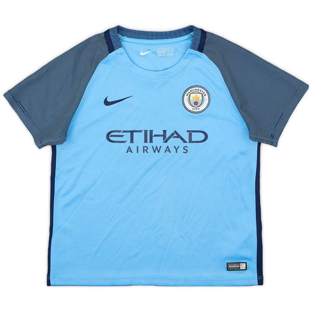 2016-17 Manchester City Home Shirt - 8/10 - (6-7 Years)