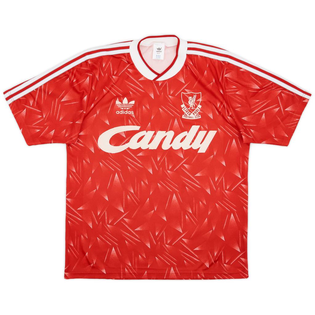 1989-91 Liverpool Home Shirt - 7/10 - (M)