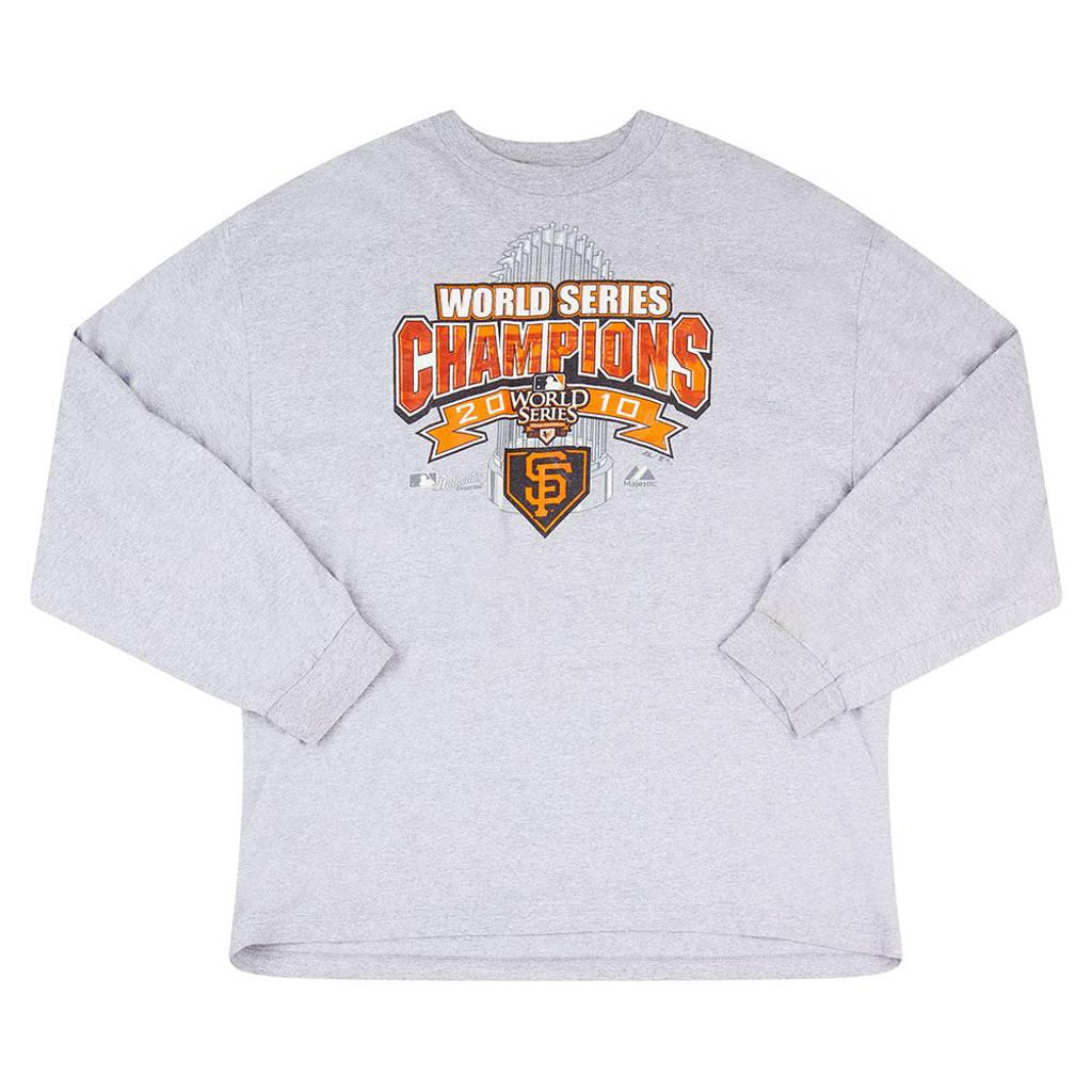 2010 San Francisco Giants World Series Champions Majestic L/S Tee XXL