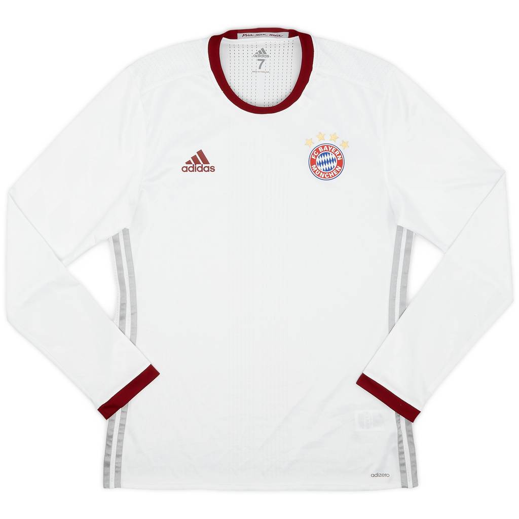 2016-17 Bayern Munich Player Issue Third L/S Shirt - 9/10 - (M/L)