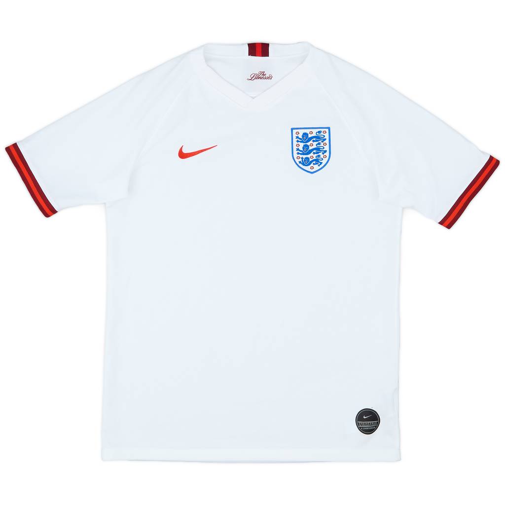 2019 England Lionesses Home Shirt - 7/10 - (XL.Boys)