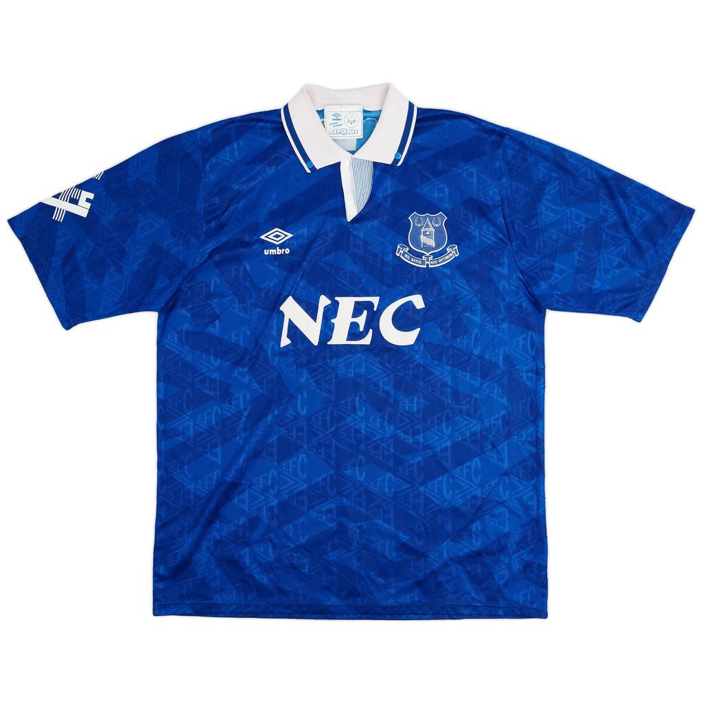 1991-93 Everton Home Shirt - 8/10 - (XL)