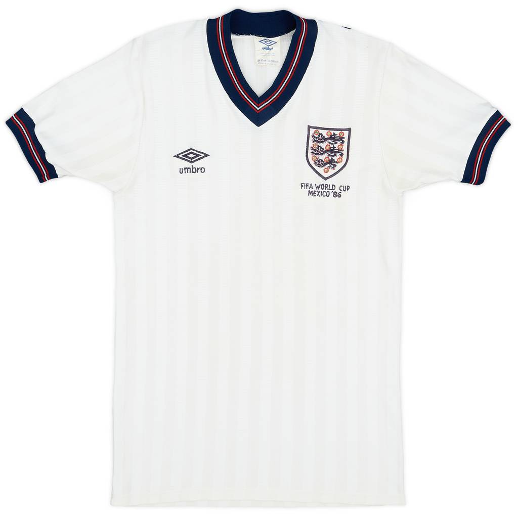1986 England 'World Cup' Home Shirt - 9/10 - (S)