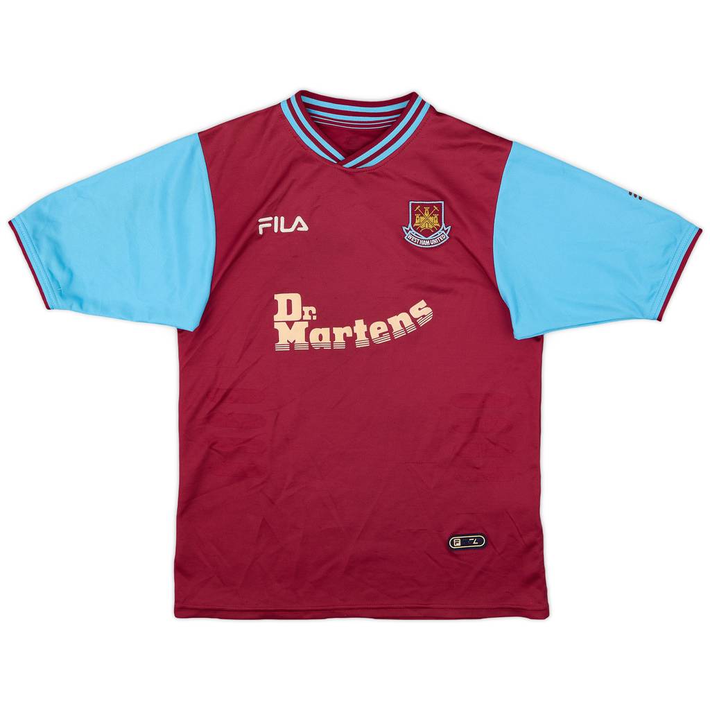 2001-03 West Ham Home Shirt - 5/10 - (L.Boys)