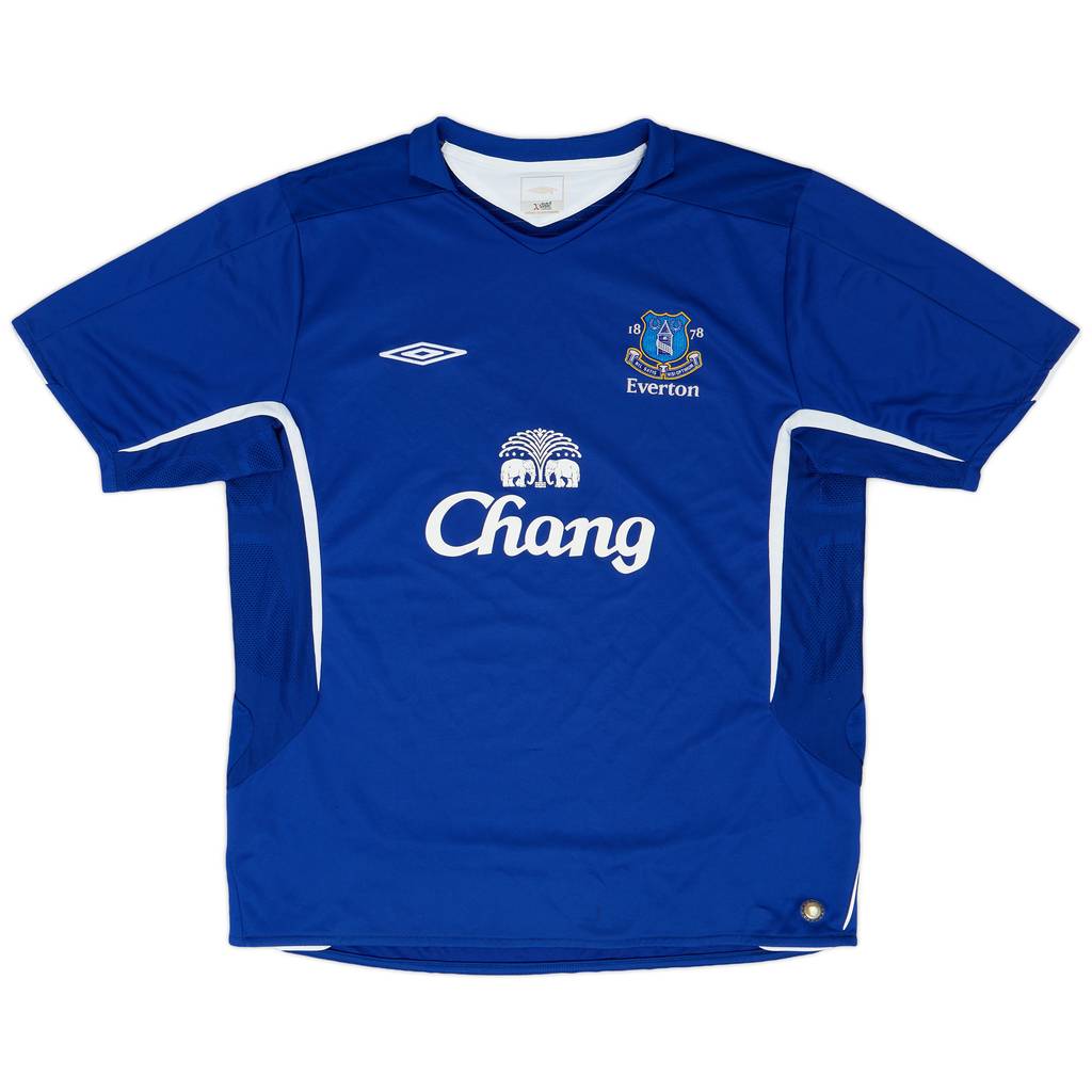 2005-06 Everton Home Shirt - 8/10 - (XL)