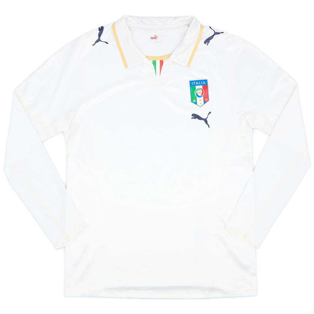 2007-08 Italy Player Issue Away L/S Shirt - 9/10 - (L)