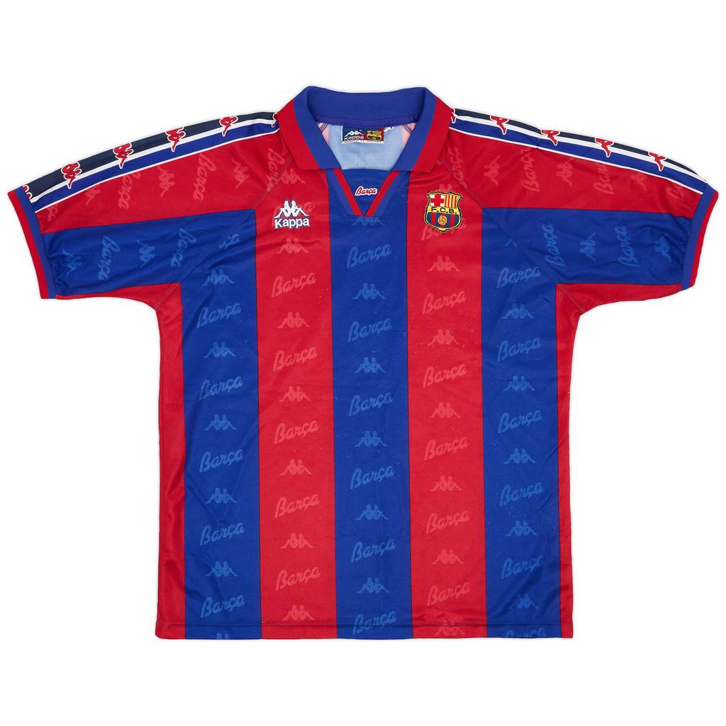 1995-97 Barcelona Home Shirt - 8/10 - (L)