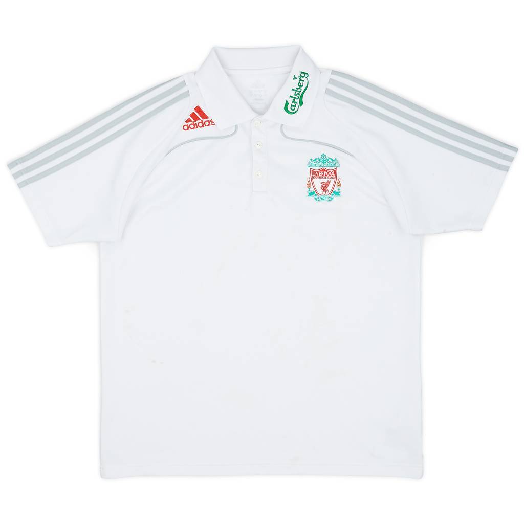 2008-09 Liverpool adidas Polo Shirt - 6/10 - (M)