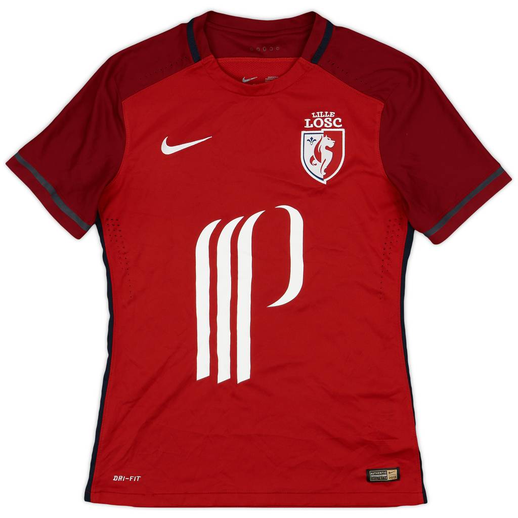 2015-16 Lille Authentic Home Shirt - 7/10 - (M)