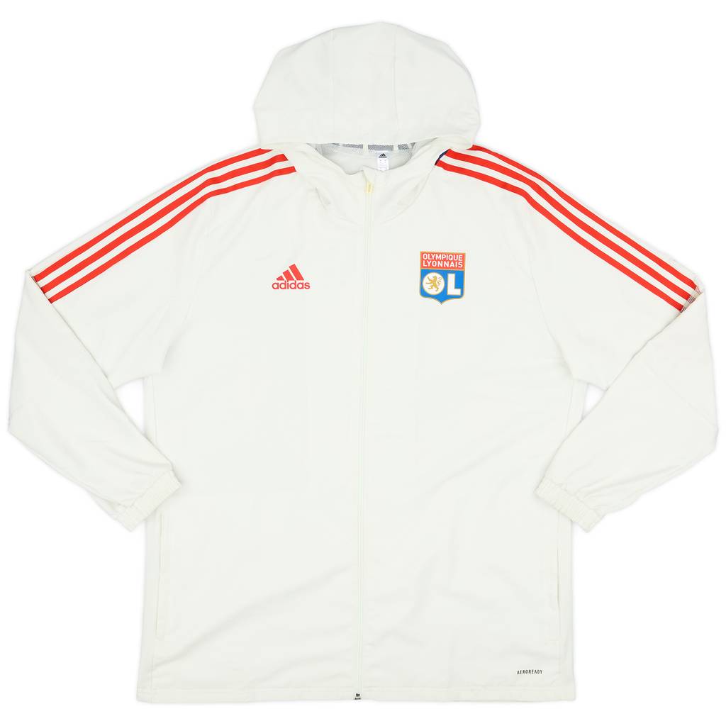 2021-22 Lyon adidas Hooded Track Jacket - 7/10 - (XL)