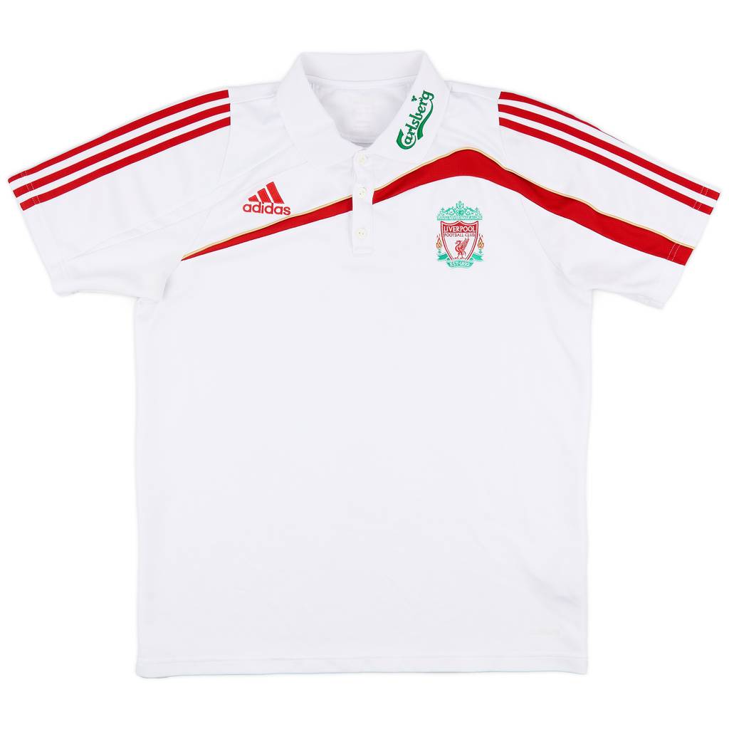 2009-10 Liverpool adidas Polo Shirt - 9/10 - (L)