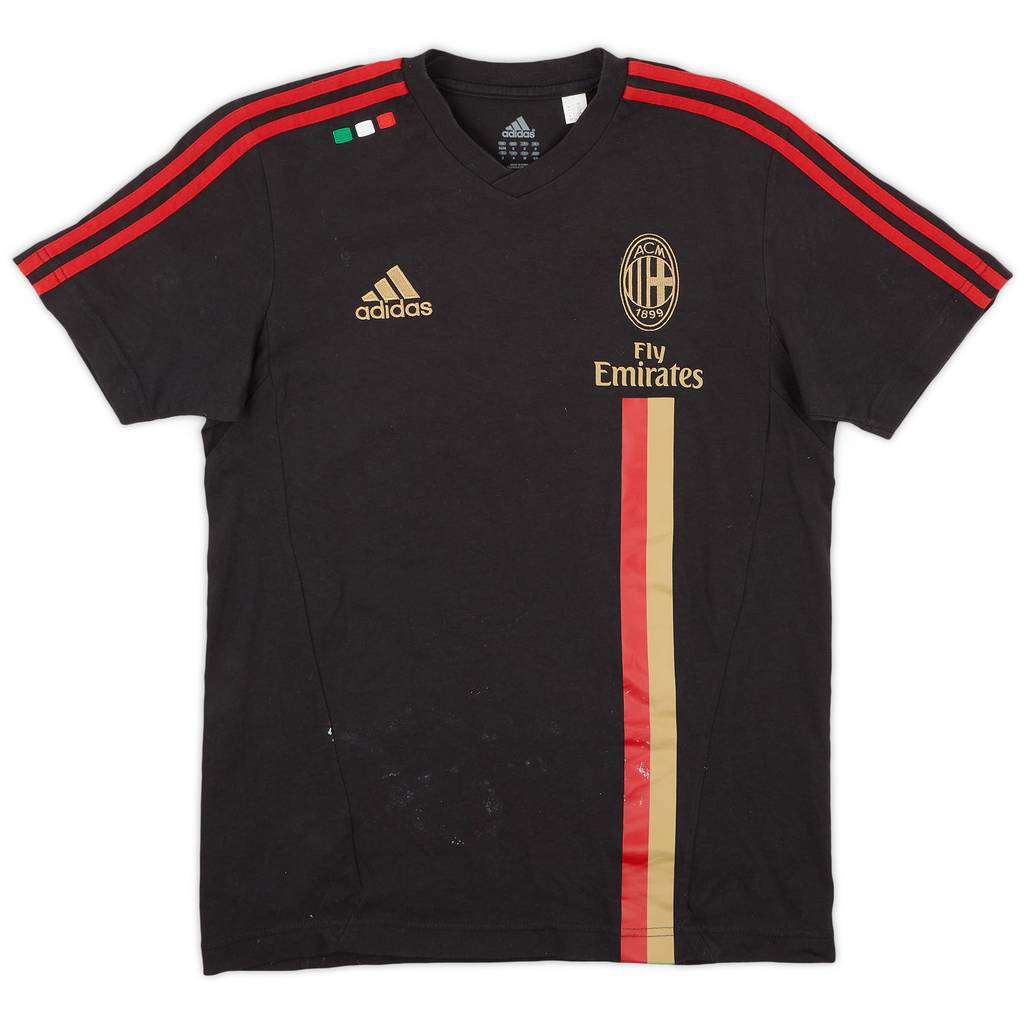 2011-12 AC Milan adidas Cotton Tee - 5/10 - (S)