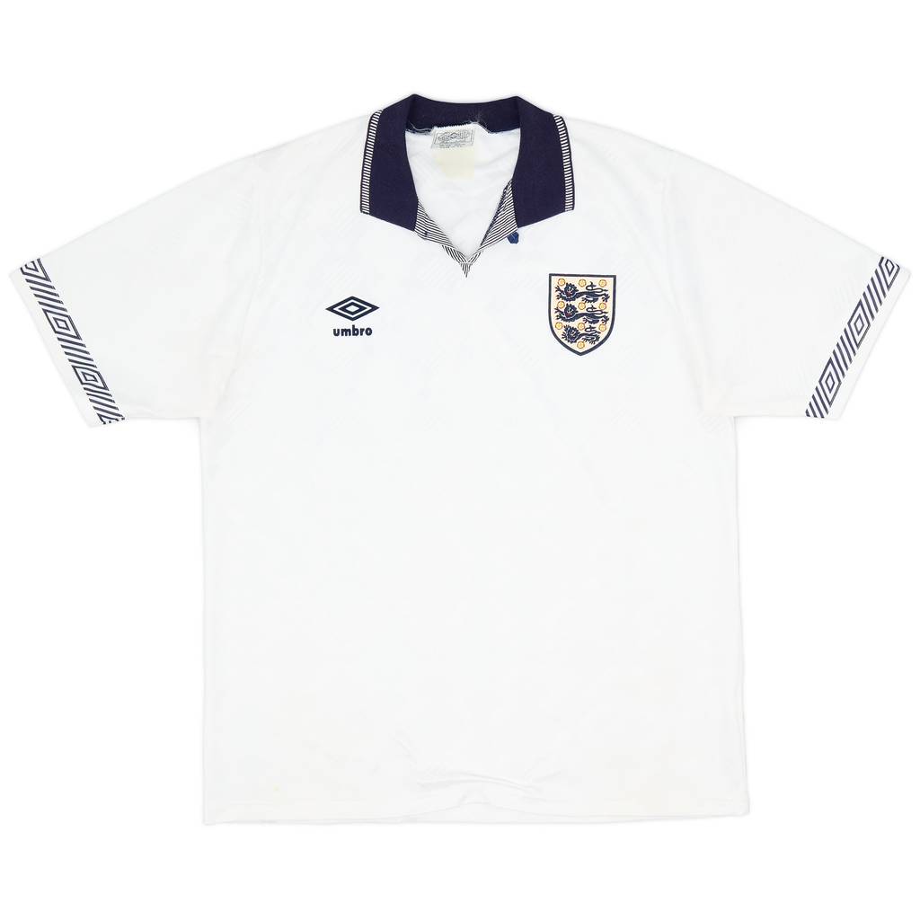 1990-92 England Home Shirt - 9/10 - (M)