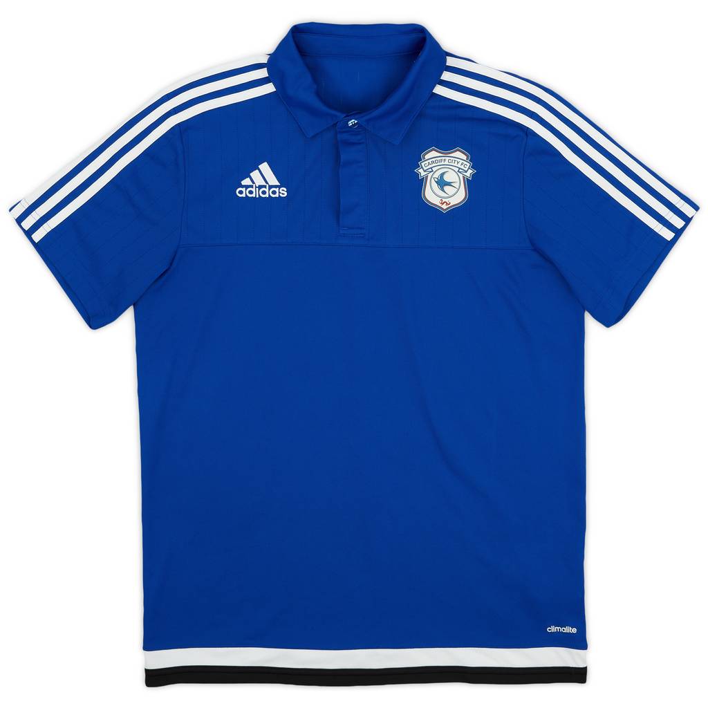 2015-16 Cardiff adidas Polo Shirt - 8/10 - (M)