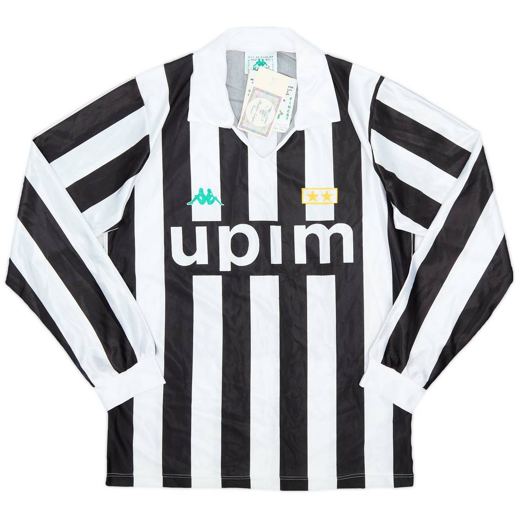 1989-90 Juventus Basic Home L/S Shirt (S)