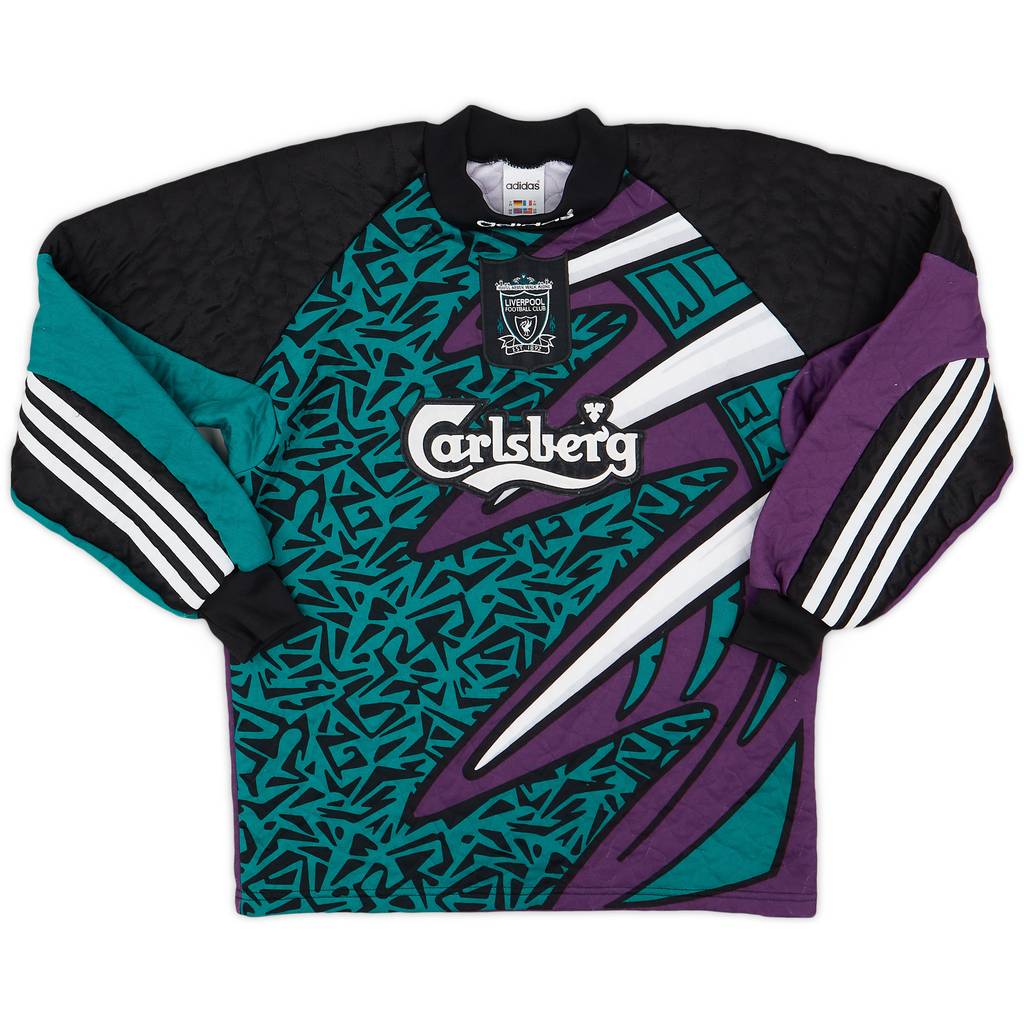 1995-96 Liverpool GK Shirt - 9/10 - (XS)