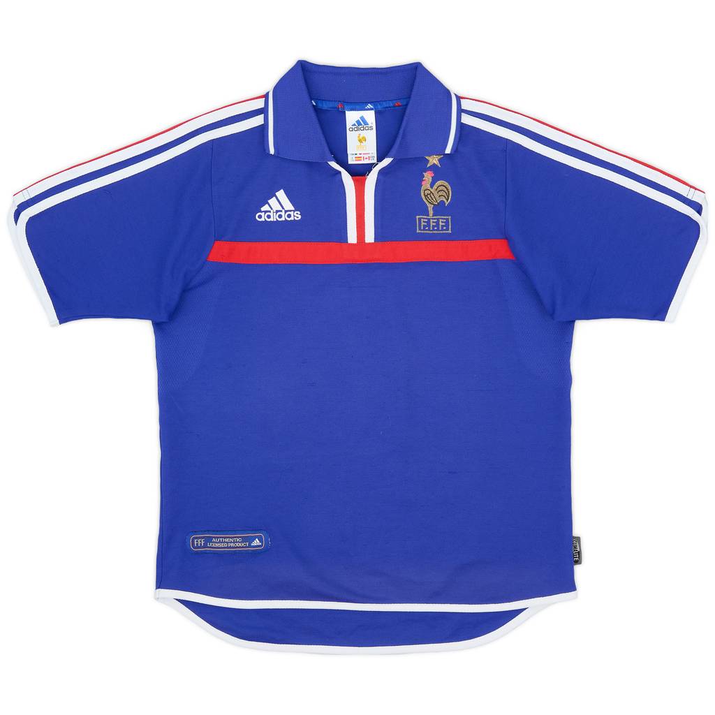 2000-02 France Home Shirt - 8/10 - (Y)