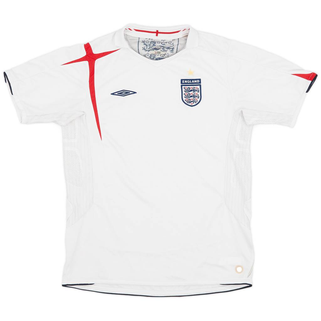 2005-07 England Home Shirt - 8/10 - (XL.Boys)