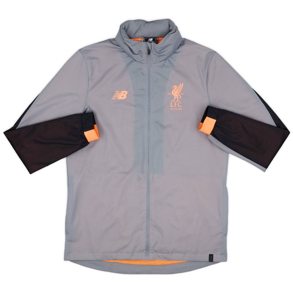 2017-18 Liverpool New Balance Hooded Rain Jacket - 6/10 - (L)