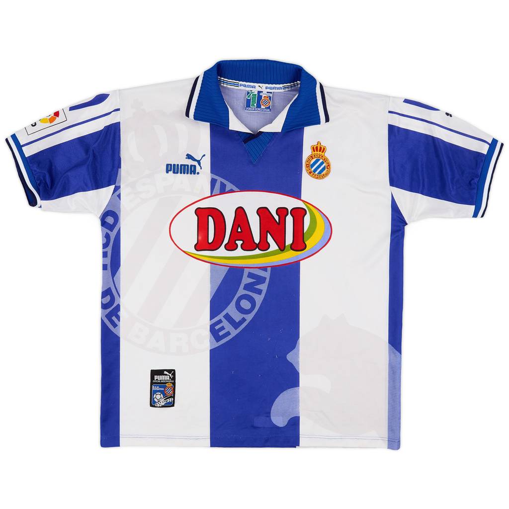 1996-97 Espanyol Home Shirt - 9/10 - (L)