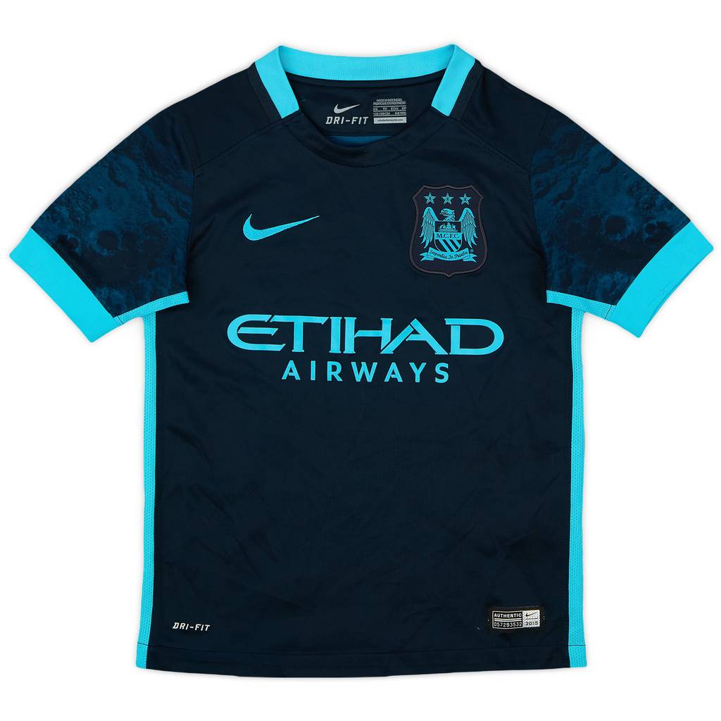 2015-16 Manchester City Away Shirt - 7/10 - (7-8 Years)