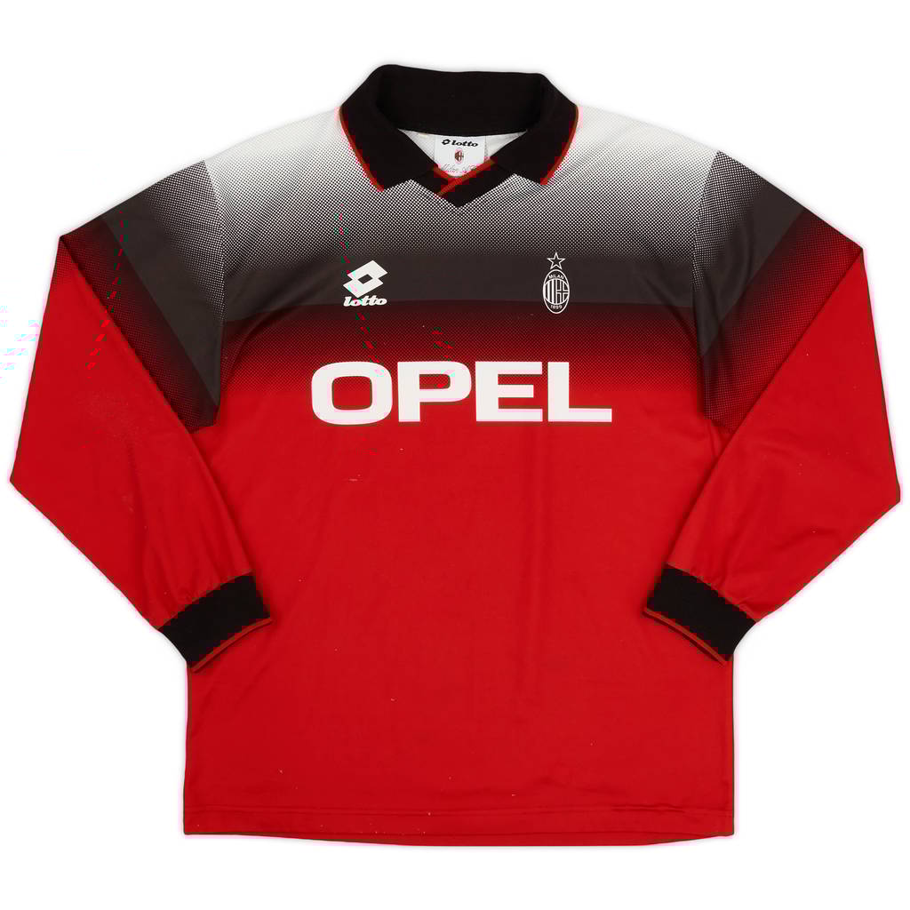 1996-97 AC Milan Lotto Training L/S Shirt - 8/10 - (XL)