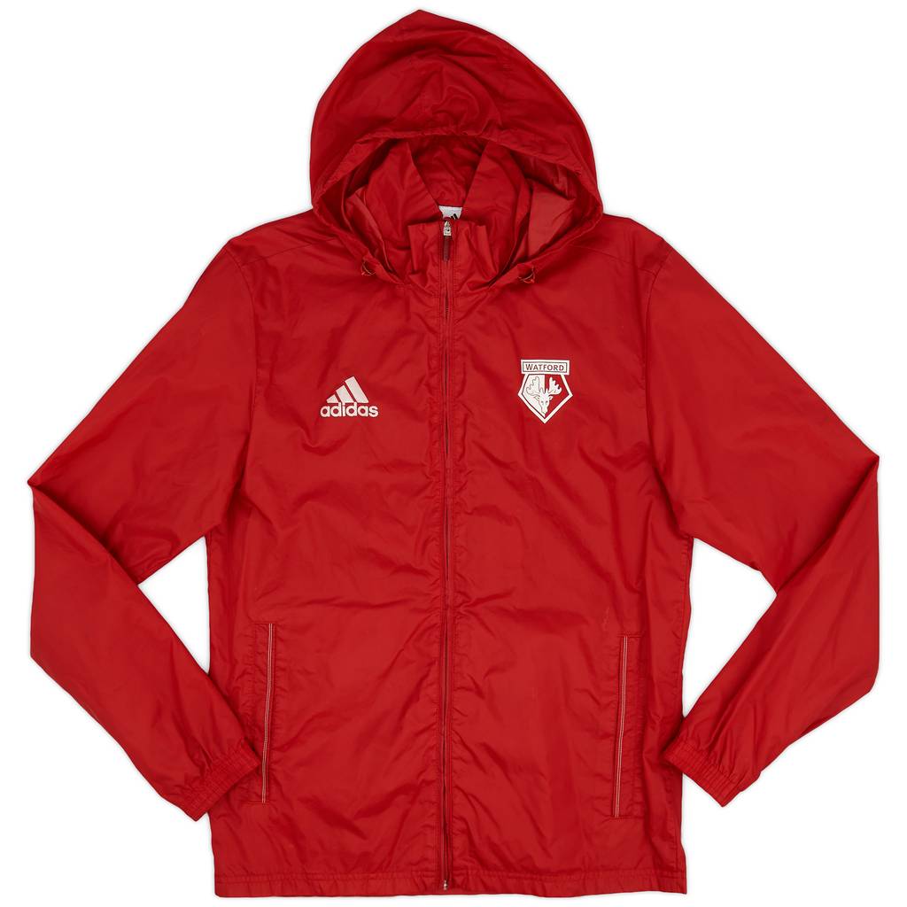 2017-18 Watford adidas Rain Jacket - 9/10 - (XS)