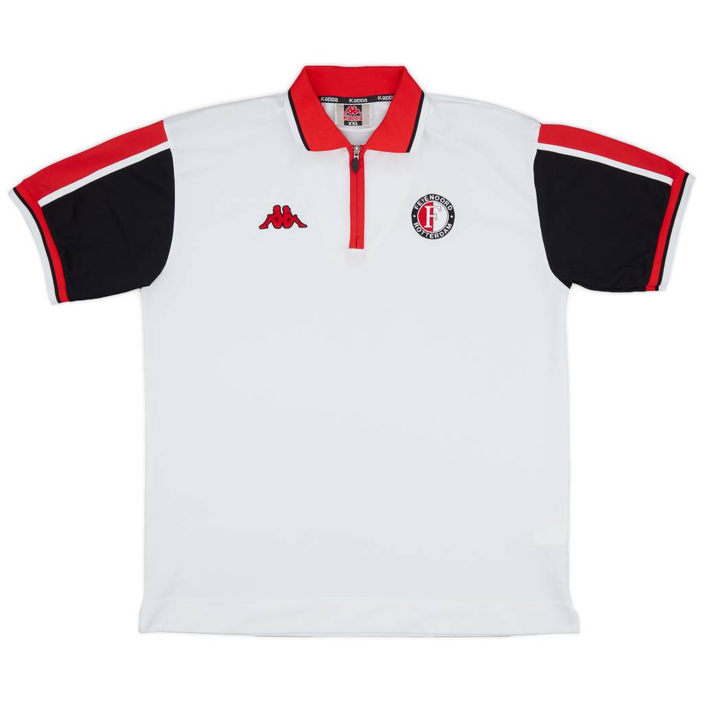 2000-01 Feyenoord Kappa 1/4 Zip Polo Shirt - 7/10 - (XXL)