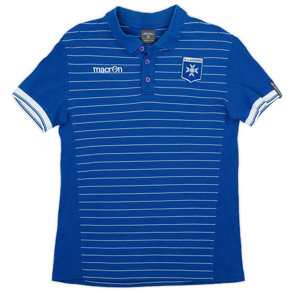 2017-18 Auxerre Macron Polo Shirt - 8/10 - (M)