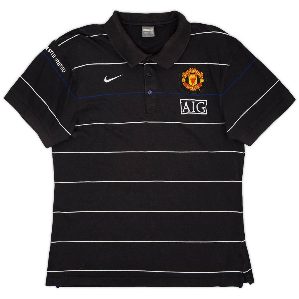 2008-09 Manchester United Nike Polo Shirt - 8/10 - (XL)