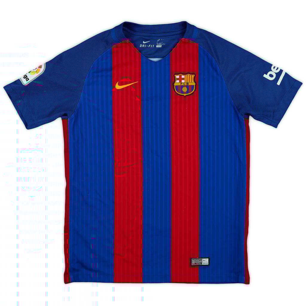 2016-17 Barcelona Home Shirt - 8/10 - (L.Boys)