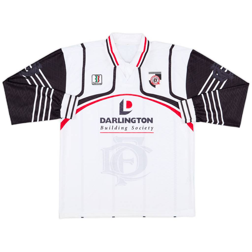 1998-99 Darlington Home L/S Shirt - 8/10 - (M)