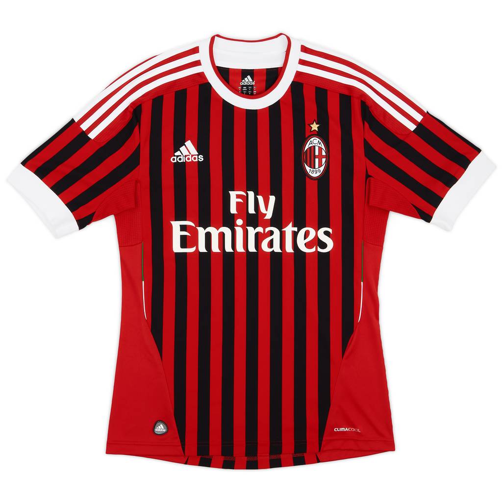 2011-12 AC Milan Home Shirt - 8/10 - (S)
