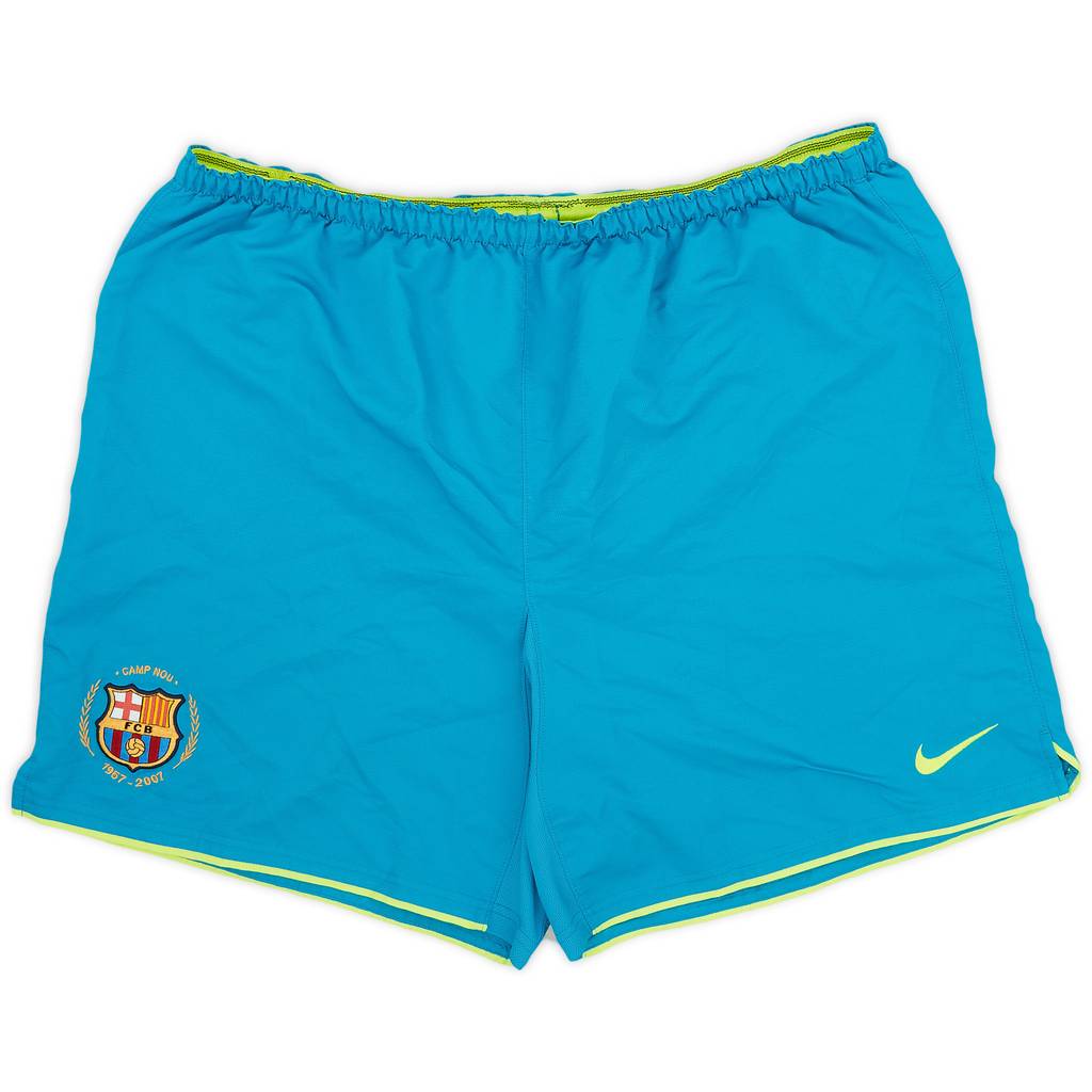 2007-08 Barcelona Away Shorts - 9/10 - (XL)